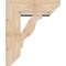Ekena Millwork Funston Slat Smooth Bracket w/ Offset Brace, Douglas Fir, 7 1/2"W x 20"D x 24"H BKT0806X20X24FST06SDF - alternate 3